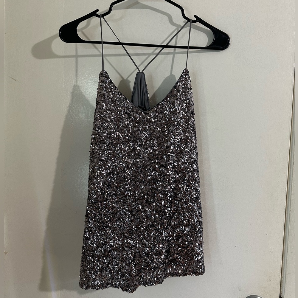 Express sequin tank